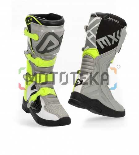Мотоботы кроссовые Acerbis (Асербис) X-TEAM Grey/Yellow (р.39)